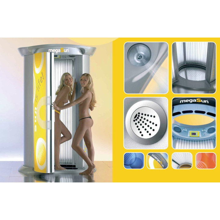 Solarium megaSun Space 2000 yellow