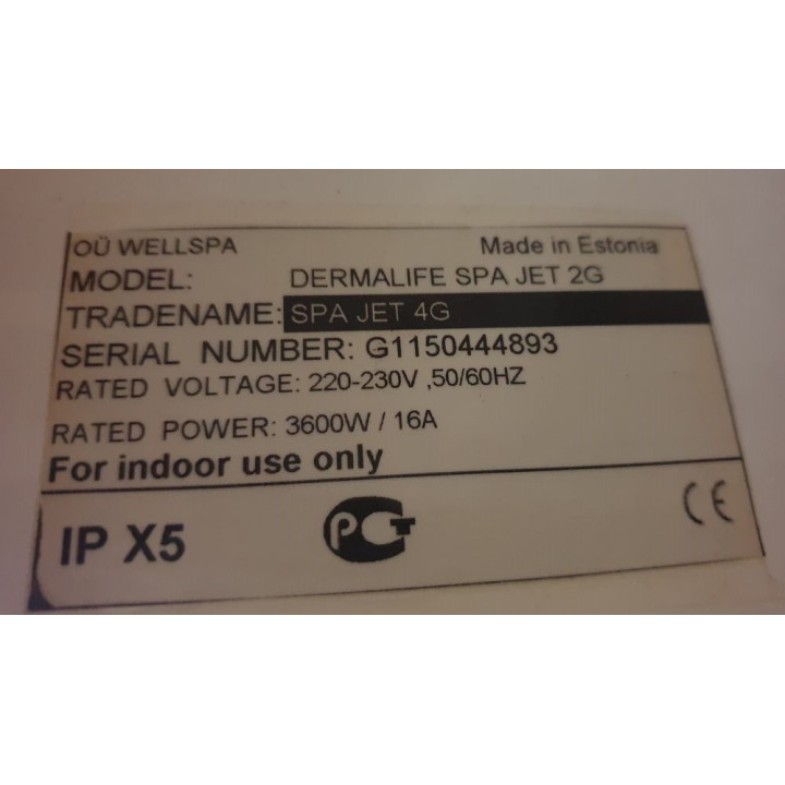  Dermalife Spa Jet 3G 57h