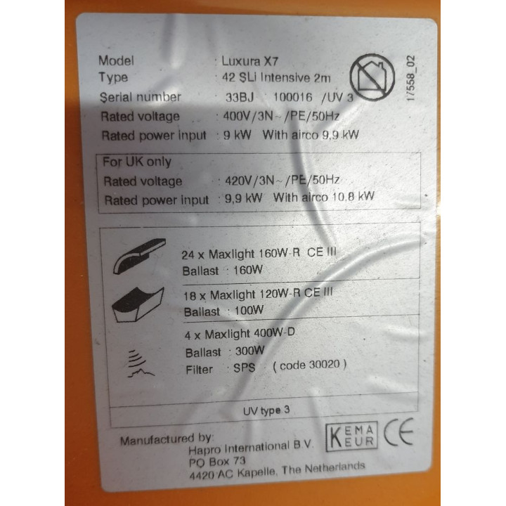 Luxura X7: 42 SLi Intensive 2m