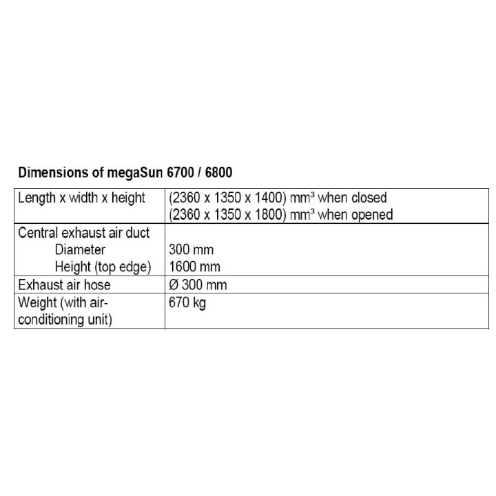 KBL megaSun 6800 UP AC Titan  X-traTan