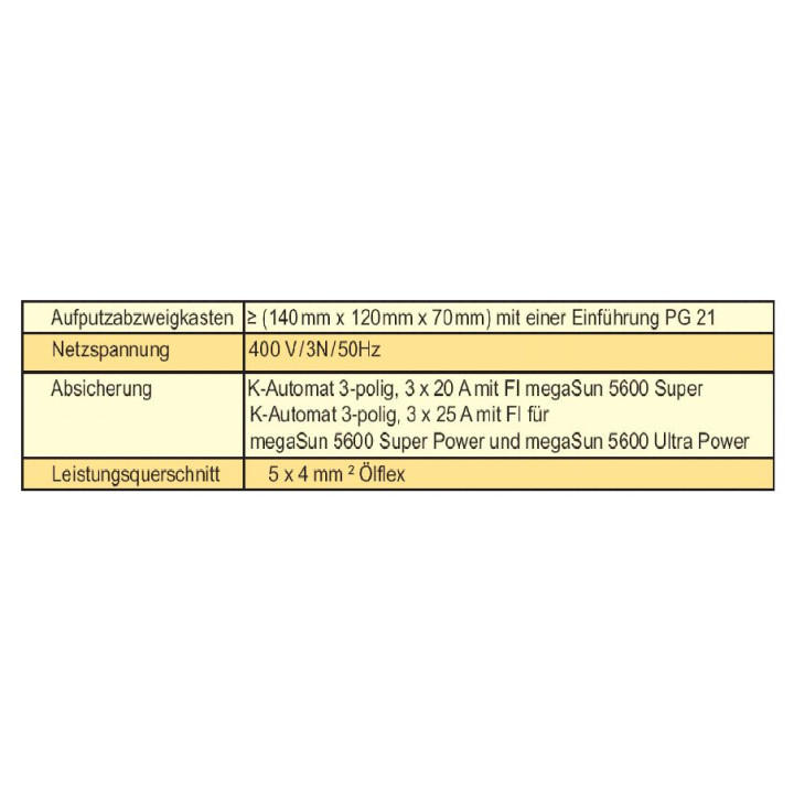 KBL megaSun 5600 Super Power