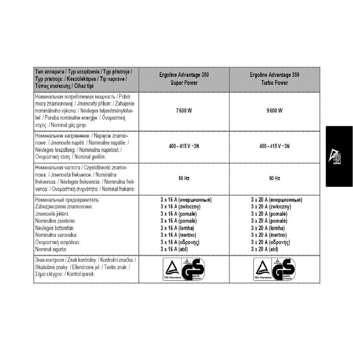 Solarium Ergoline Advantage 350 SP